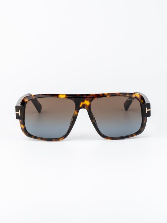 Tom Ford TURNER Women Sunglasses Havana Brown Gradient Pilot FT1101 52F main image 10